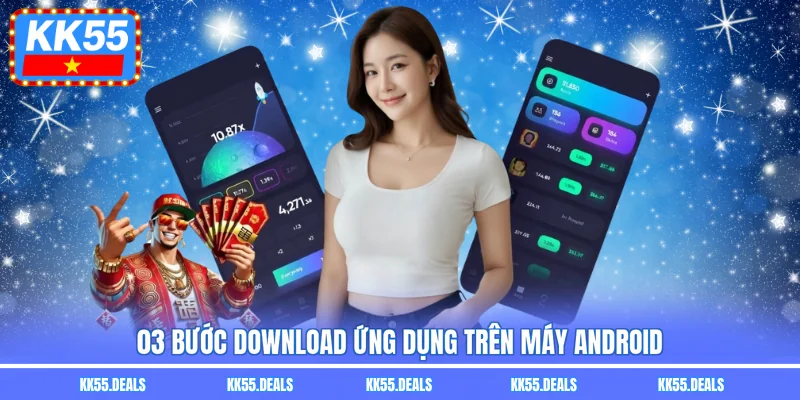 03 bước download ứng dụng trên máy Android